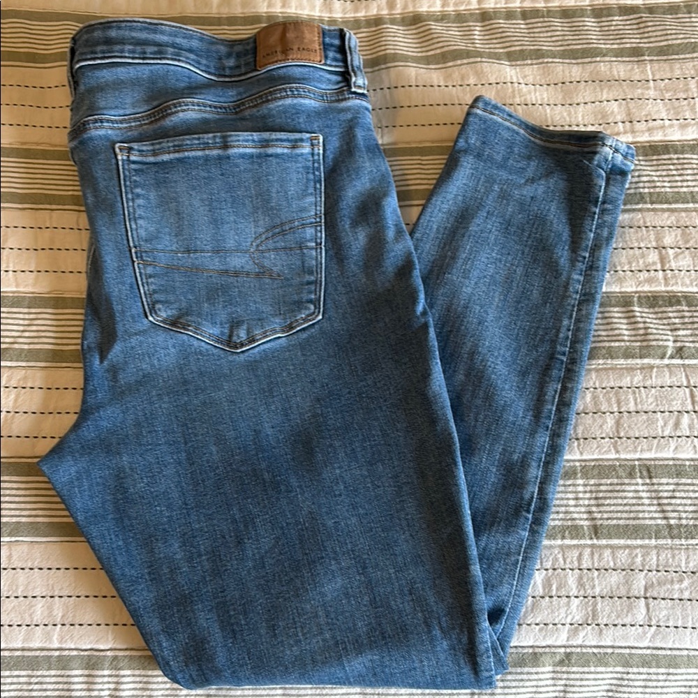 American Eagle Next Level Stretch skinny jeans.